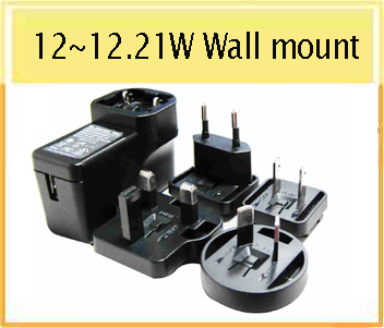 USB 5V12W Interchangeable Medical Power Adapter